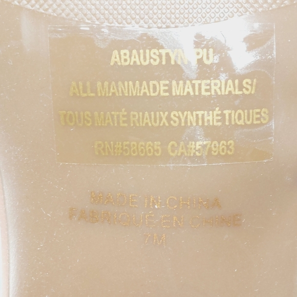 NEW Abound Austyn Tan Mocha Tubular Strap Block Heel Sandals E924 - Picture 11 of 12